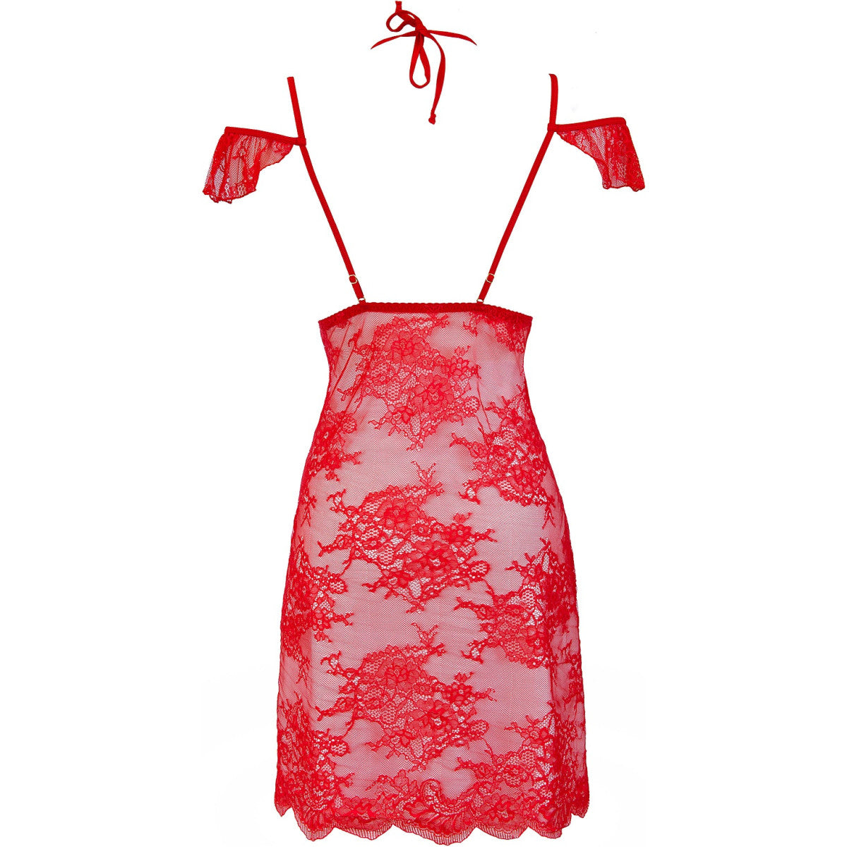 V-9589 babydoll & string red