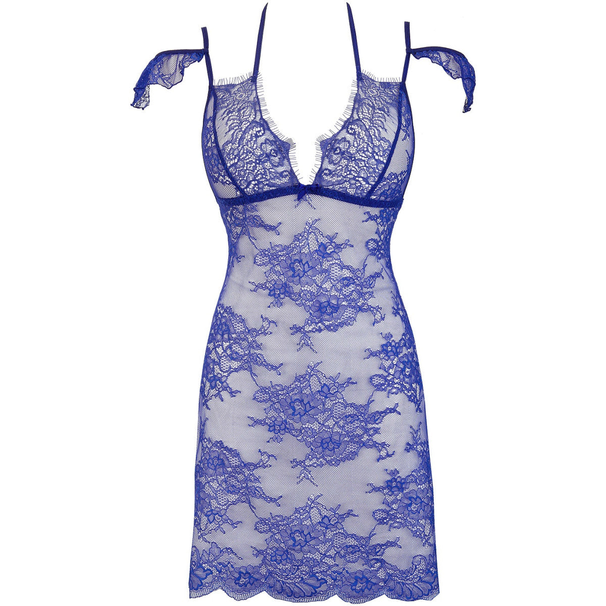 V-9609 babydoll & string blue