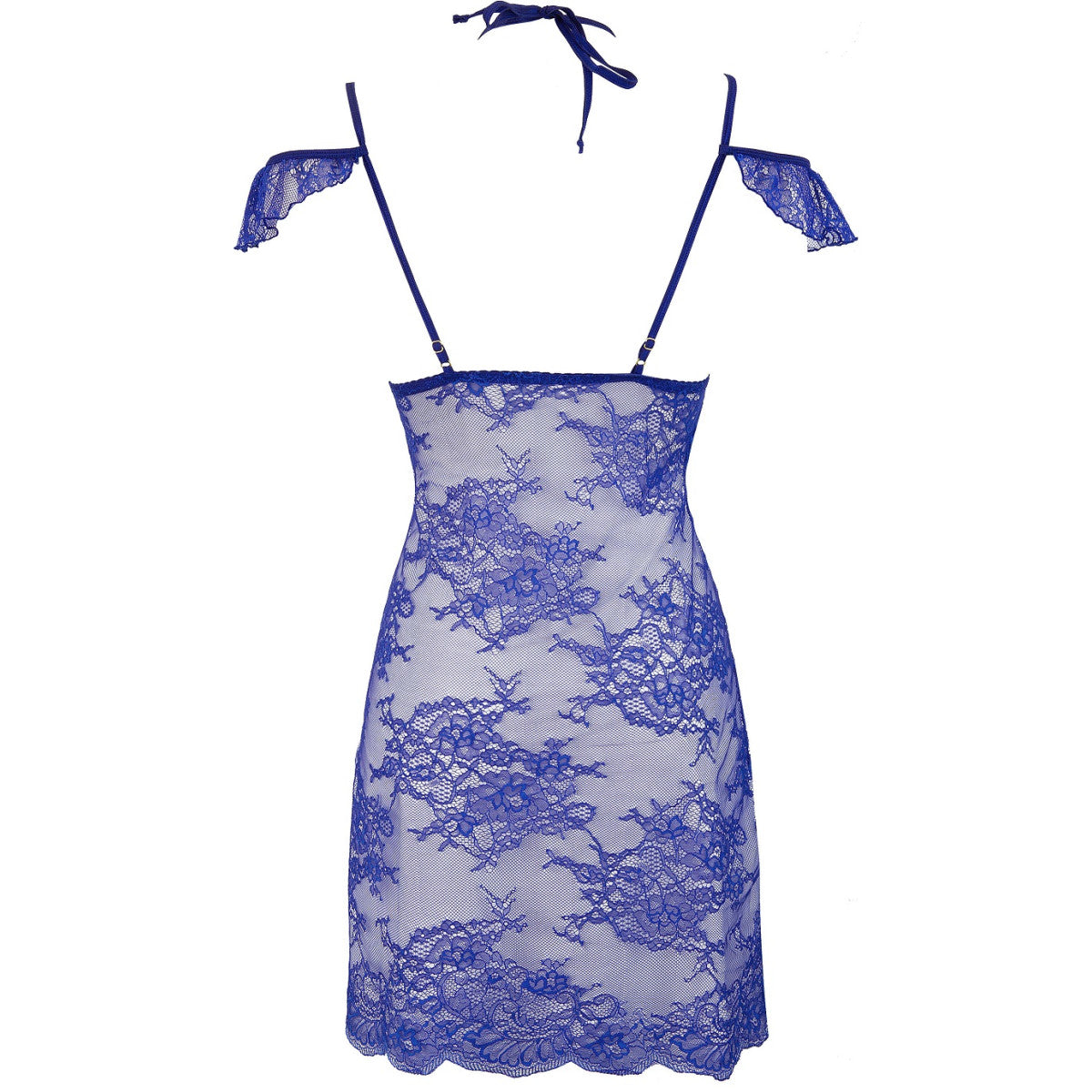 V-9609 babydoll & string blue