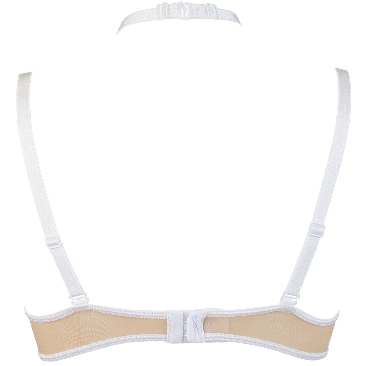 V-9641 bra white with open cups