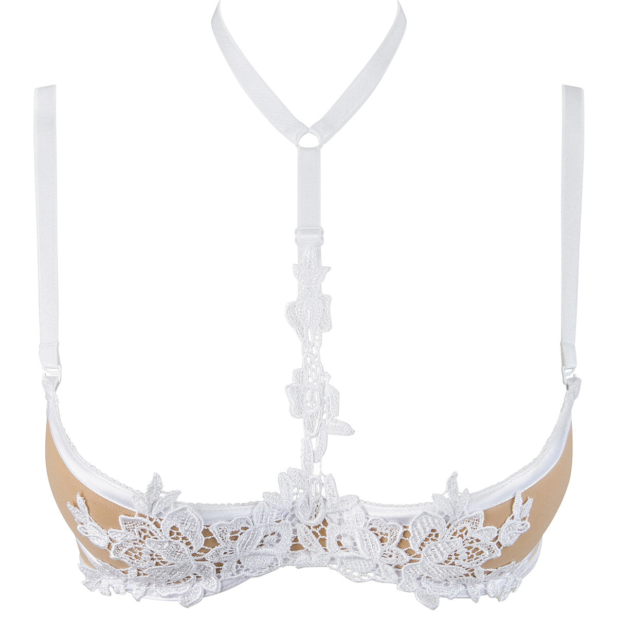V-9641 kanten bustier – wit