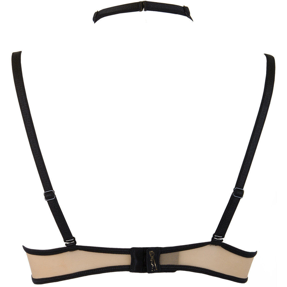 V-9661 bra black with open cups