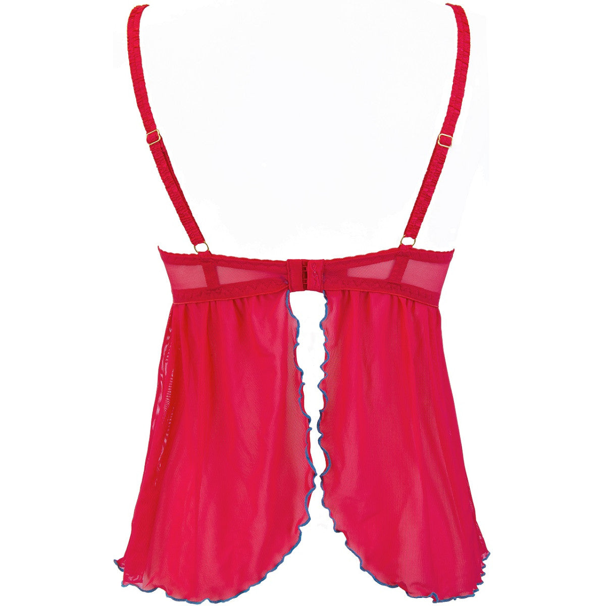V-9679 babydoll & string red