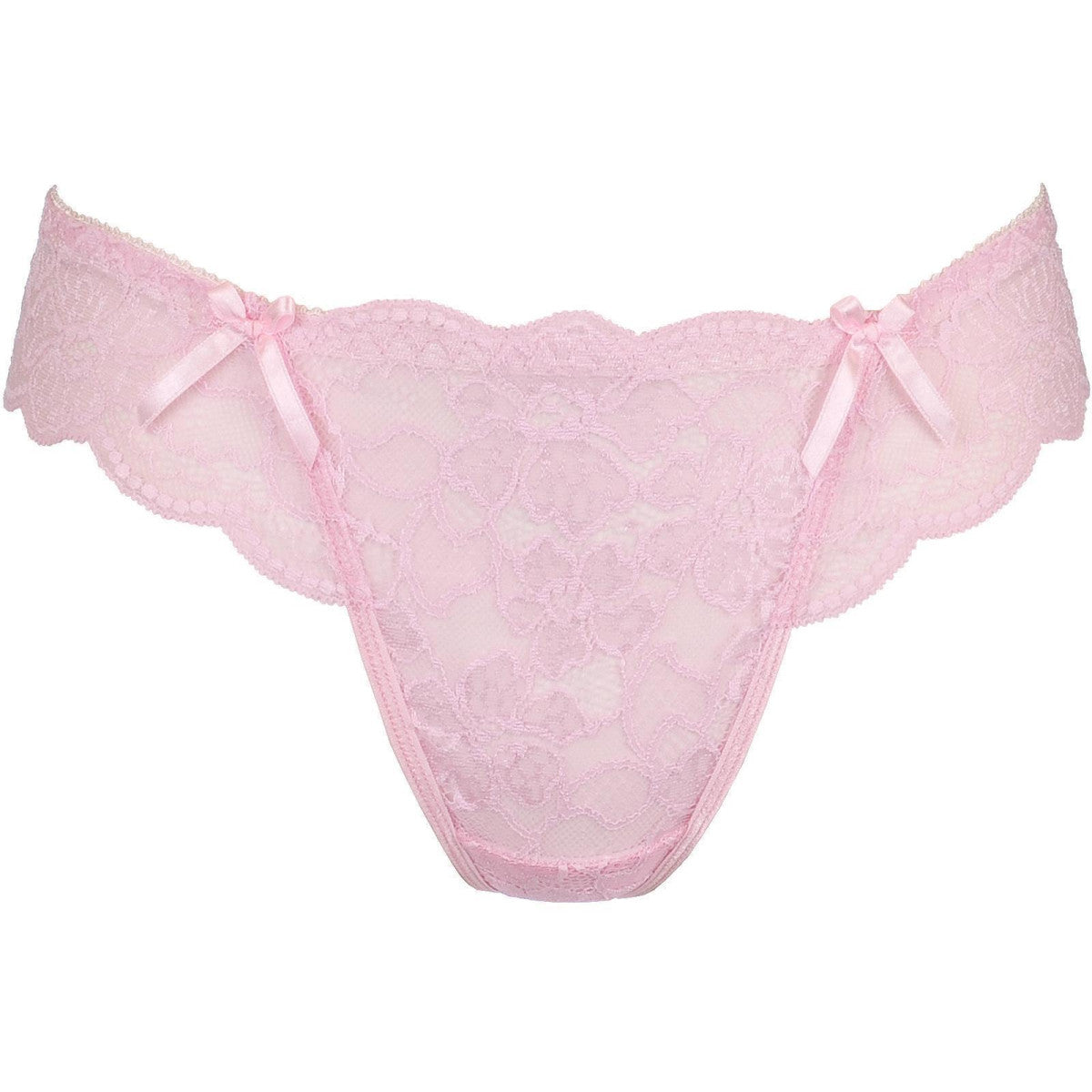 V-9768 kanten string – roze – detail 2