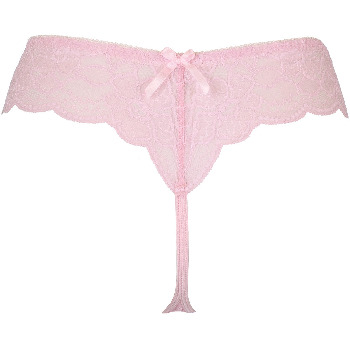V-9768 kanten string – roze – detail 3