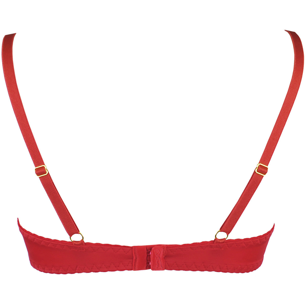 V-9771 bra red with open cups