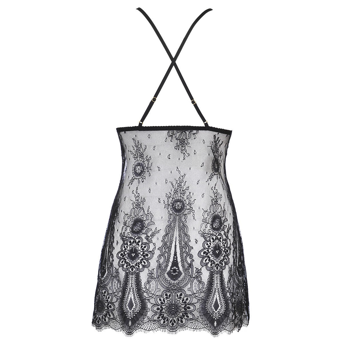 V-9789 babydoll & string black