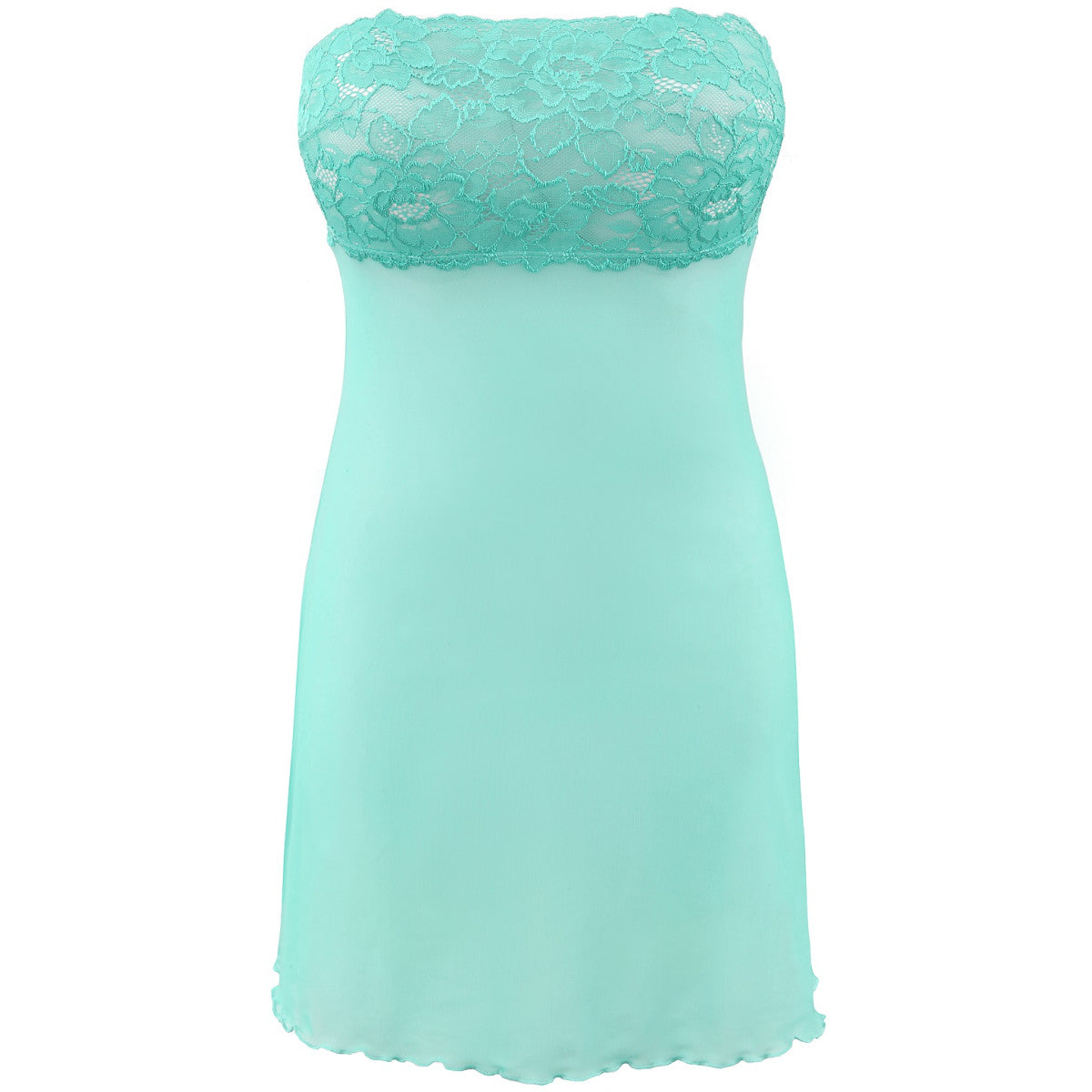 V-9929 babydoll & string sea green