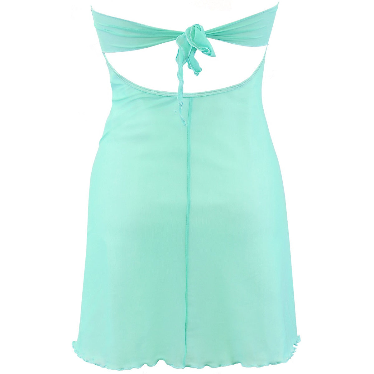V-9929 babydoll & string sea green